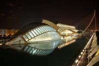 Im Hintergrund: Museo de las Ciencias Prncipe Felipe in  Valencia 