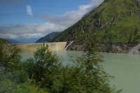 Limbergsperre Talsperre Kaprun staut den Wasserfallboden