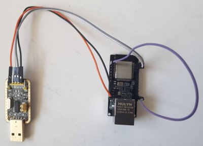 WT32-ETH01 Upload Connections
