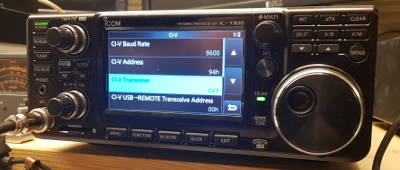CAT: activate ci-v on ICOM tranceiver