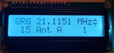 ci-v information on LCD display - intelligent antenna selector