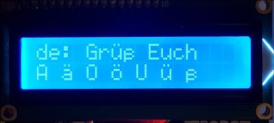 LCD with German Umlauts