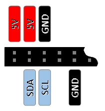 pinout of LCD RGB KEYPAD for RPi