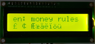 pound sign LCD