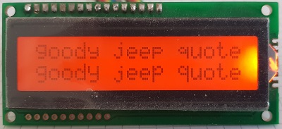 LCD with large descender for Arduino